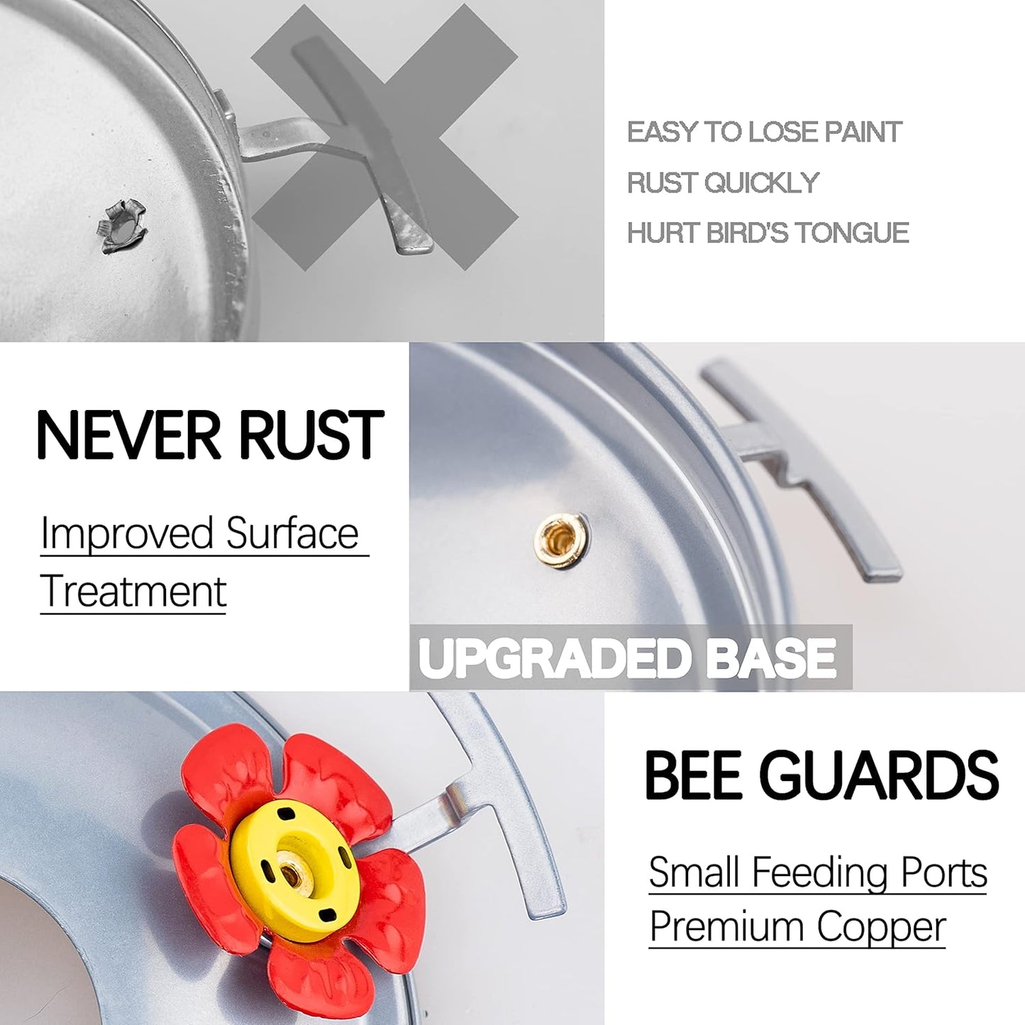 Hummingbird Feeders for Outdoors, 28OZ Hand Blown Glass Hummingbird Feeder for Outside