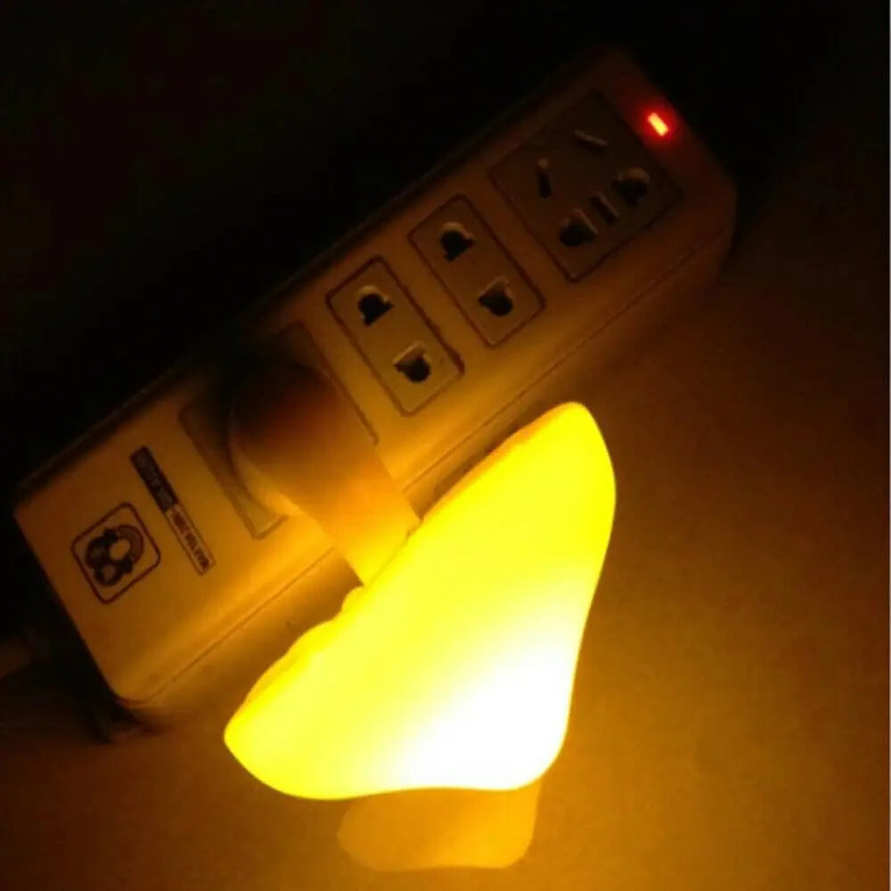 Mushroom Shape LED Night Lights Sensor Dusk to Dawn Bedroom Decor Wall Lamps for Kids Children'S Room Bedside Lamp US/EU Plug