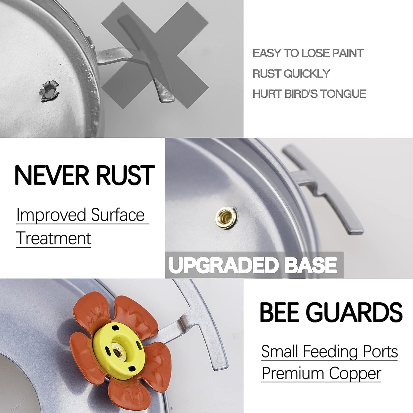 Hummingbird Feeders for Outdoors, 28OZ Hand Blown Glass Hummingbird Feeder for Outside Gift