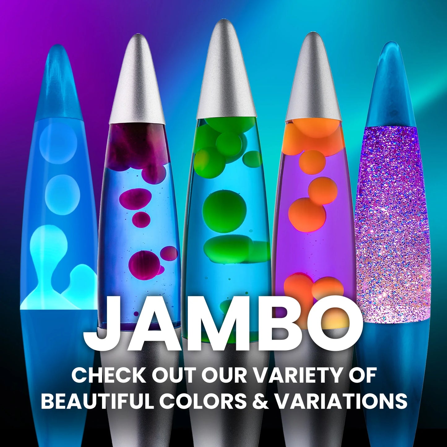 16-Inch Liquid Lava Lamp with Yellow/Orange Wax and Purple Liquid