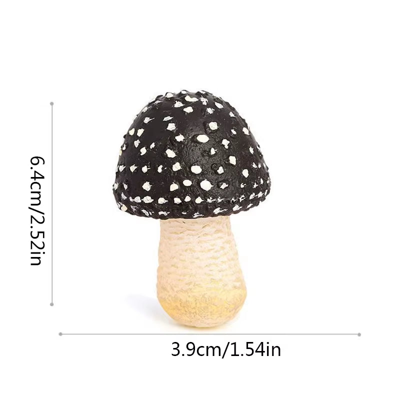 Artificial Mushroom Figurines Fake Vegetable Plant Fairy Garden Decor Simulation Mushroom Miniature Model Landscape Decorations