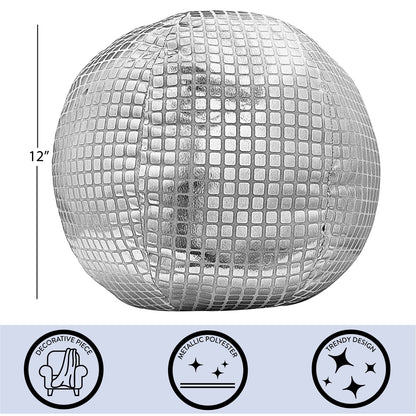 12" Disco Ball Decorative Pillow for Teens and Young Adults