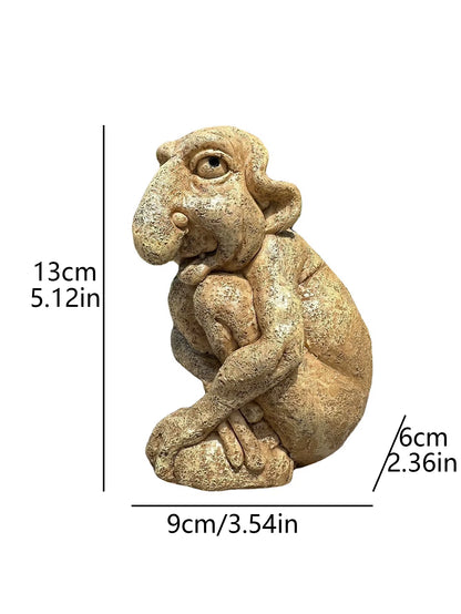1Pc Gothic Troll Sculpture Cast Stone Gothic Troll Sculpture Stone Statue Statue Garden Ornament