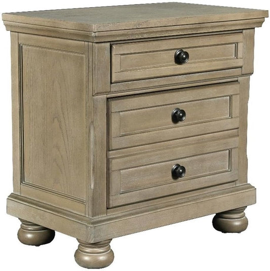 Allegra Nightstand, Pewter