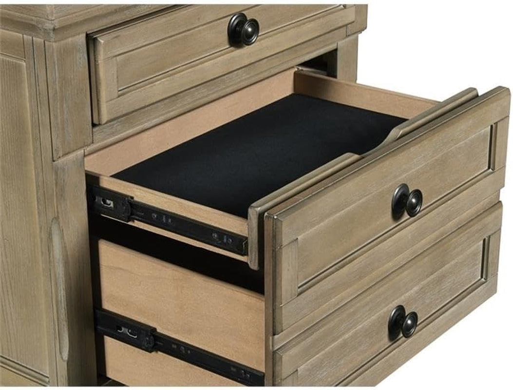 Allegra Nightstand, Pewter