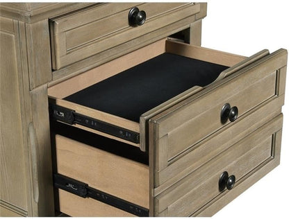 Allegra Nightstand, Pewter