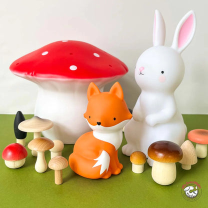 Heico Medium Mushroom LED Lamp, Red