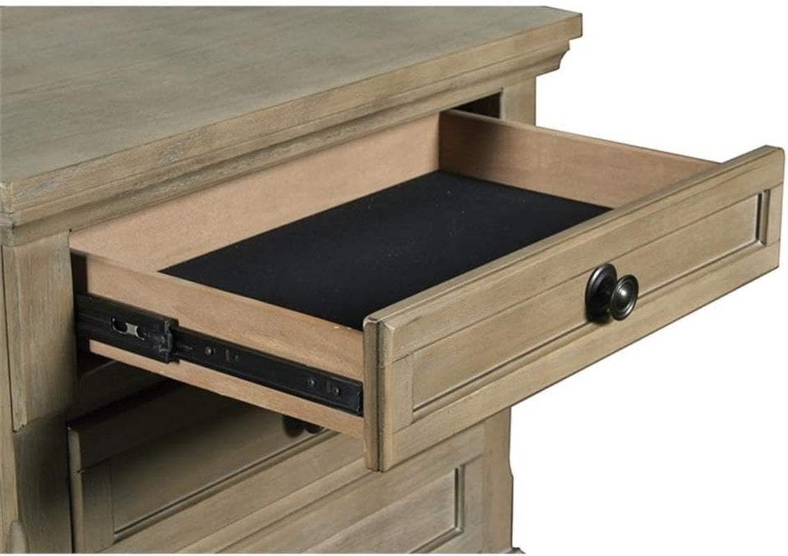 Allegra Nightstand, Pewter