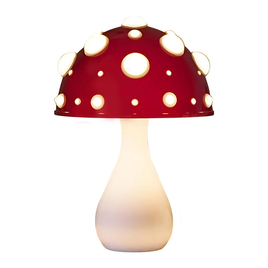 Mushroom Table Lamp Night Light for Home Decor White