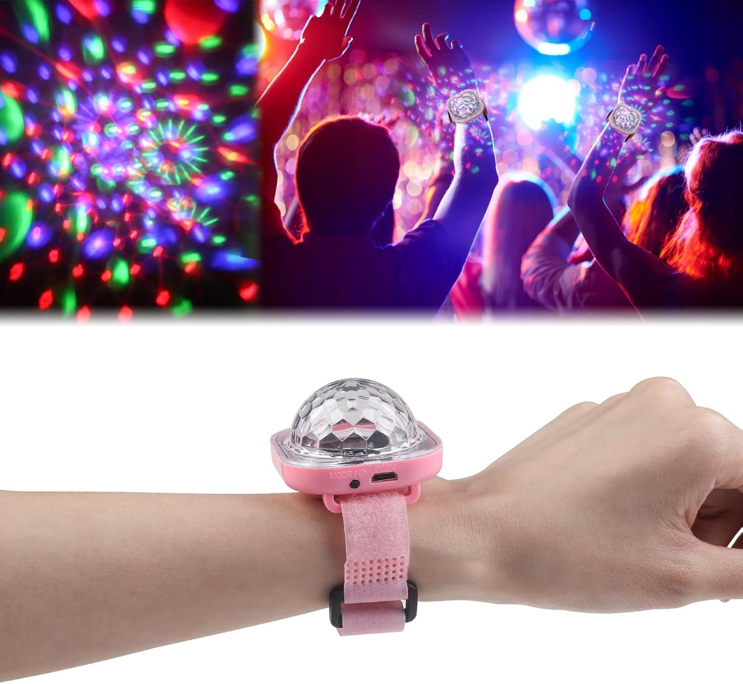 Disco Balls Mini Disco Ball Light, Mirror Ball USB Disco Light, Battery Disco Ball Lamps, Light up Bracelet Kids Dance Light, Portable Disco Lights Car Disco Ball, Disco Ball Lights Parties