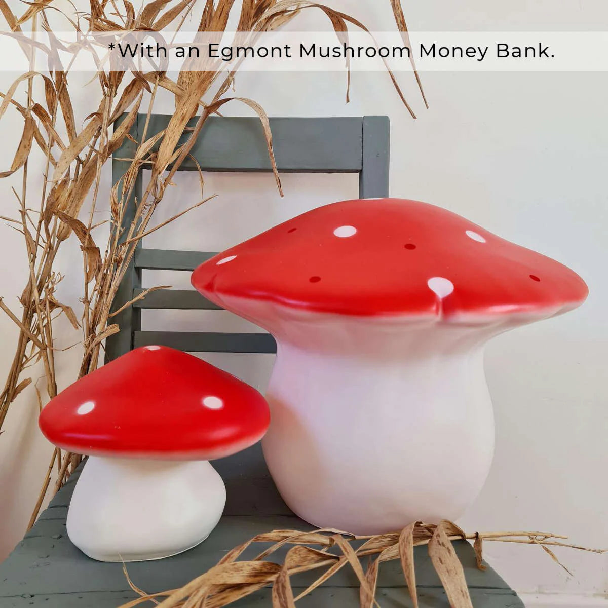 Heico Medium Mushroom LED Lamp, Red