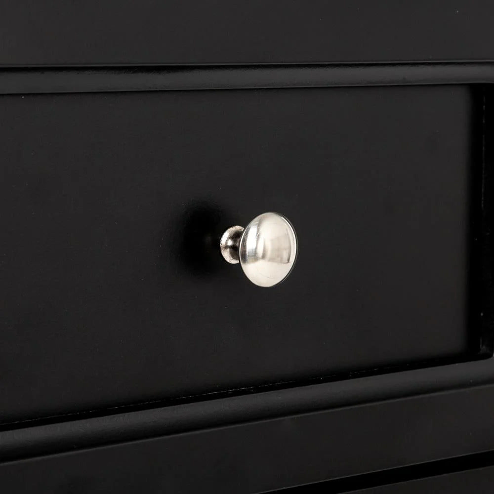 Zimtown Black Night Table Storage Table,Wood End Table Nightstand Side Table
