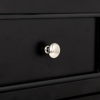 Zimtown Black Night Table Storage Table,Wood End Table Nightstand Side Table