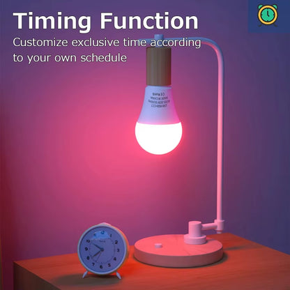 Tuya Wifi Bluetooth E27 Smart Bulb RGBCW 100-240V 15W LED 