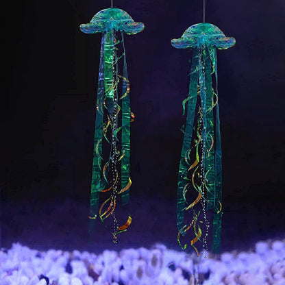 Ocean Blue Jellyfish Decor under the Sea Party Decoration Little Mermaid Theme Birthday Decorations Ocean Theme Décor Hanging Jelly Fish Lanterns Bridal Baby Shower Wedding Party Supply
