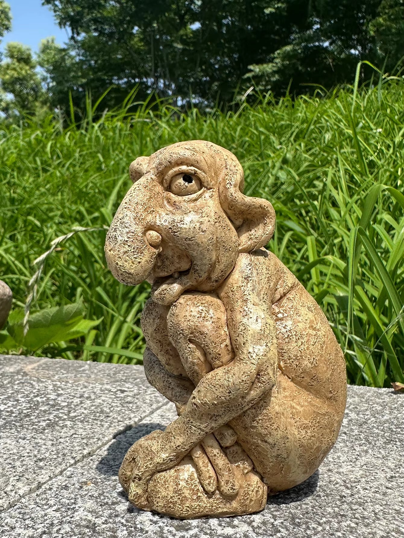 1Pc Gothic Troll Sculpture Cast Stone Gothic Troll Sculpture Stone Statue Statue Garden Ornament