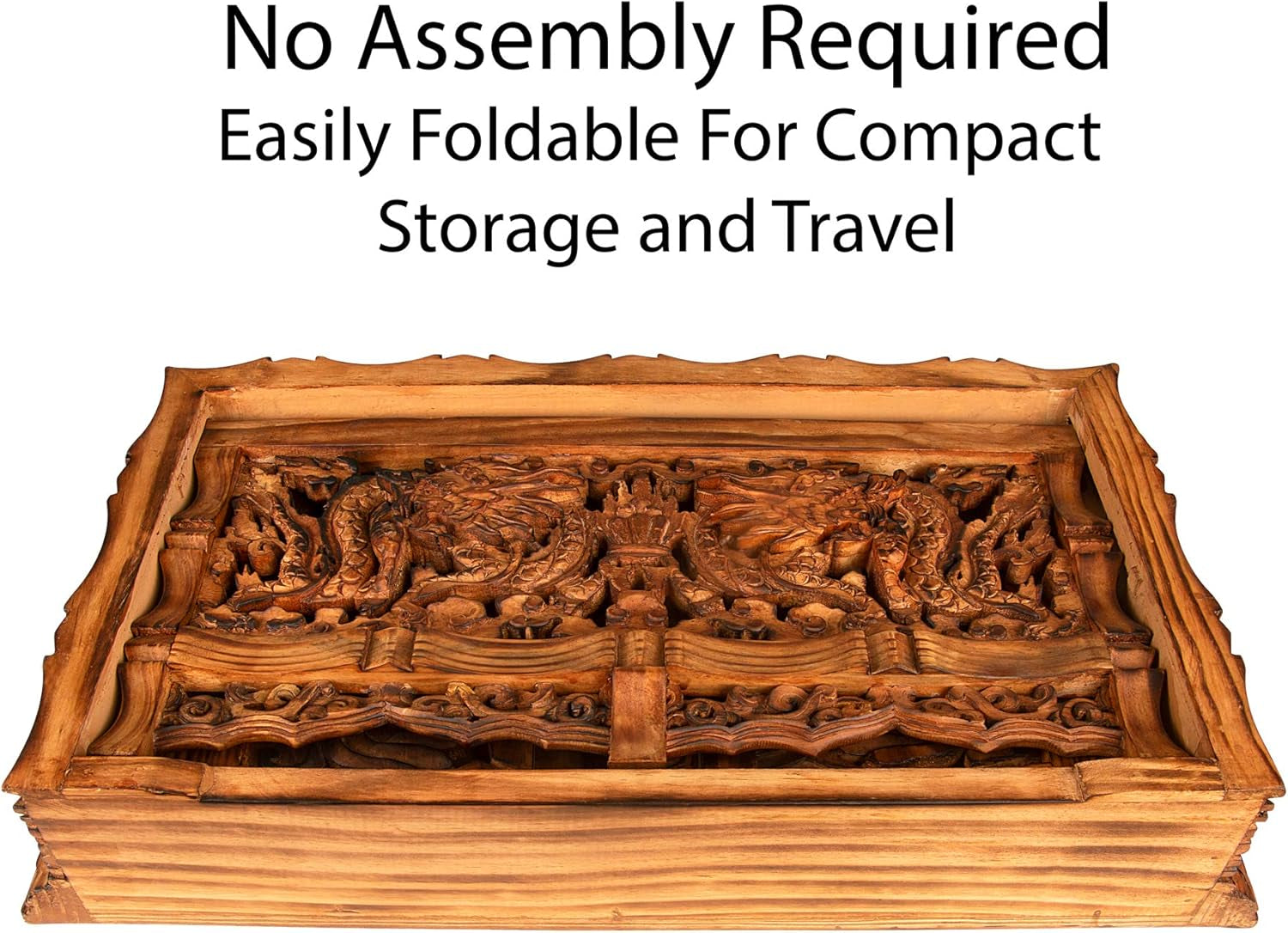 Small Altar Table, Meditation Table Altar, Small Puja Table, Meditation Altar Wood Wiccan Buddhist, Tea Japanese, Low Side Dragon (Large)