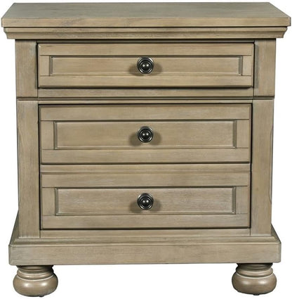 Allegra Nightstand, Pewter