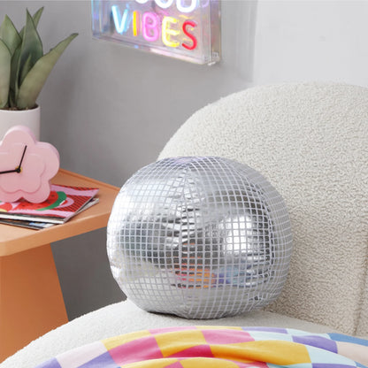 12" Disco Ball Decorative Pillow for Teens and Young Adults