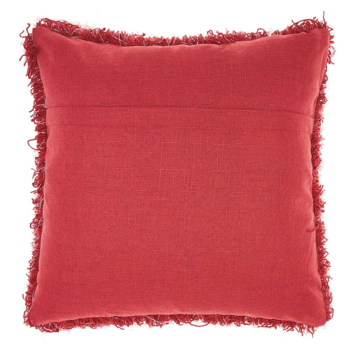 Yarn Shimmer Shag Decorative Throw Pillow, 17" X 17", Light Grey