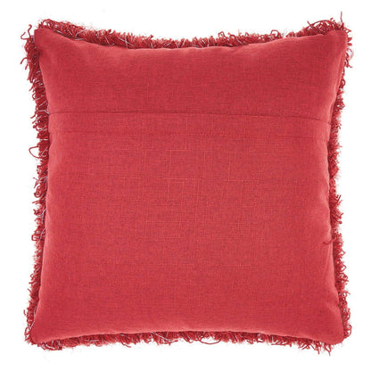 Yarn Shimmer Shag Decorative Throw Pillow, 17" X 17", Light Grey