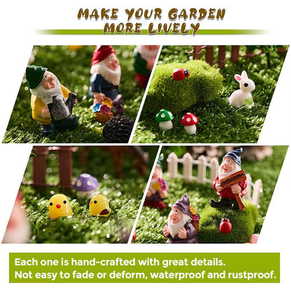 Gnome Yard Fairy Garden Decoration Outdoor Miniatures Decorative Figures Flower Pots Kawaii Room Home Decor Accessories