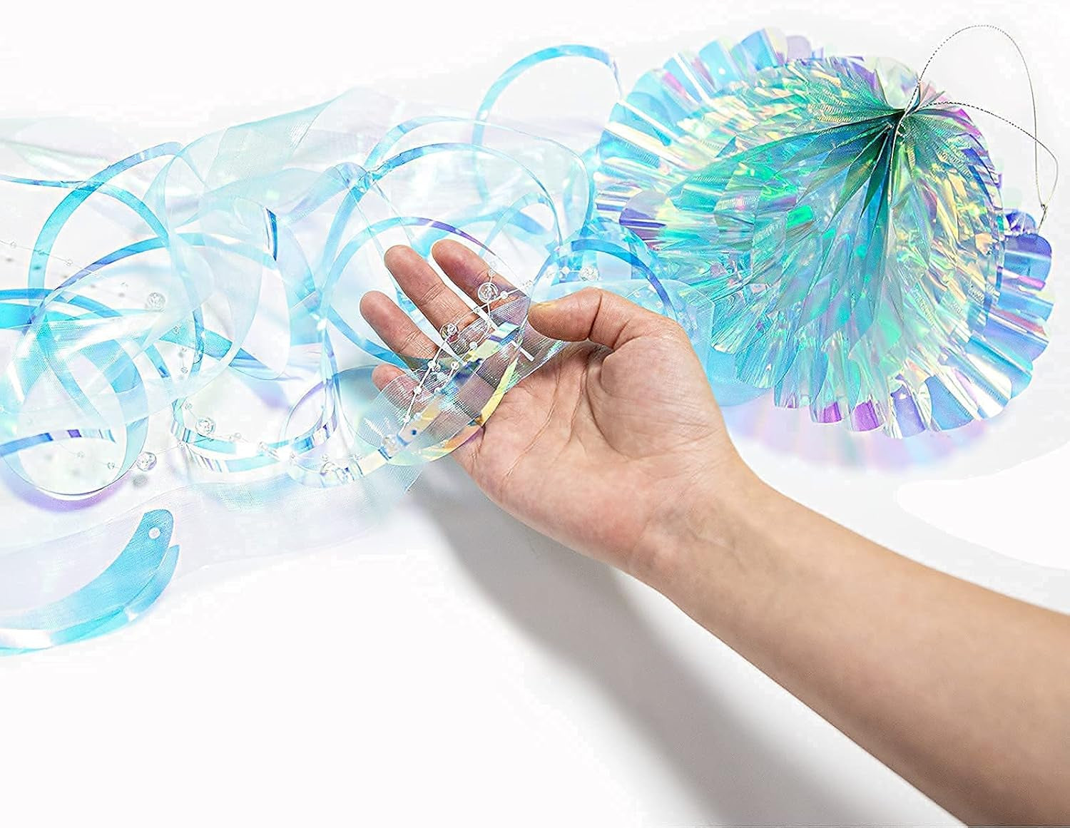 Ocean Blue Jellyfish Decor under the Sea Party Decoration Little Mermaid Theme Birthday Decorations Ocean Theme Décor Hanging Jelly Fish Lanterns Bridal Baby Shower Wedding Party Supply