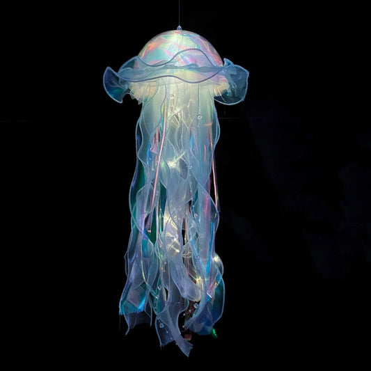 Creative Jellyfish Shape Lamp, Luminous Jellyfish Shape Hanging Decor, Creative Night Light Bedside Atmosphere Lamp for Home Kids Ocean Birthday Decor