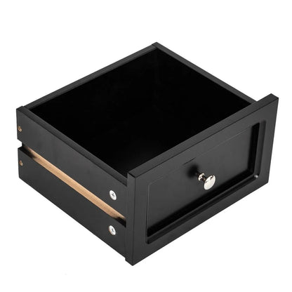 Zimtown Black Night Table Storage Table,Wood End Table Nightstand Side Table