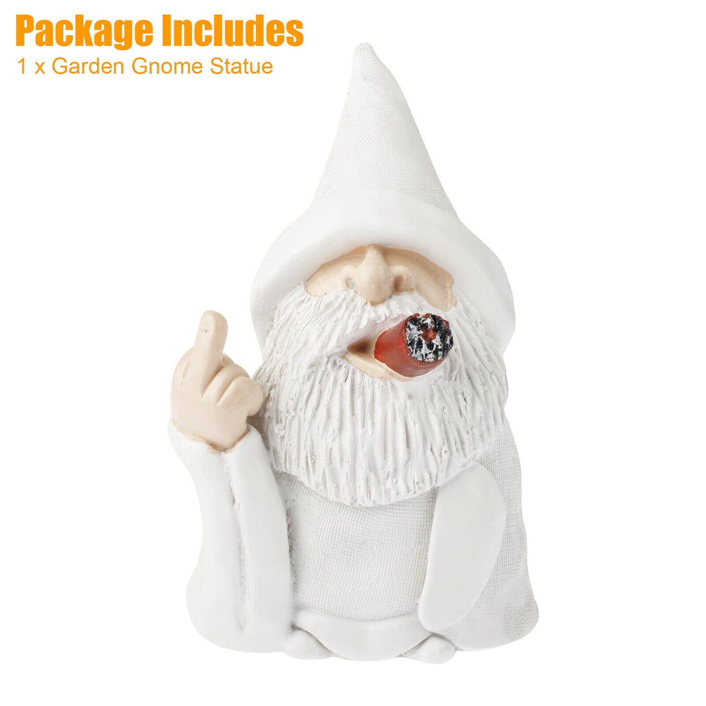 New Smoking Wizard Big Tongue Gnome Naughty Garden Statue for Home Lawn Ornament