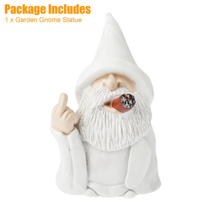 New Smoking Wizard Big Tongue Gnome Naughty Garden Statue for Home Lawn Ornament