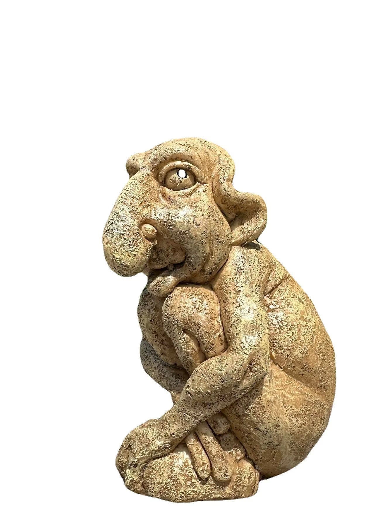1Pc Gothic Troll Sculpture Cast Stone Gothic Troll Sculpture Stone Statue Statue Garden Ornament