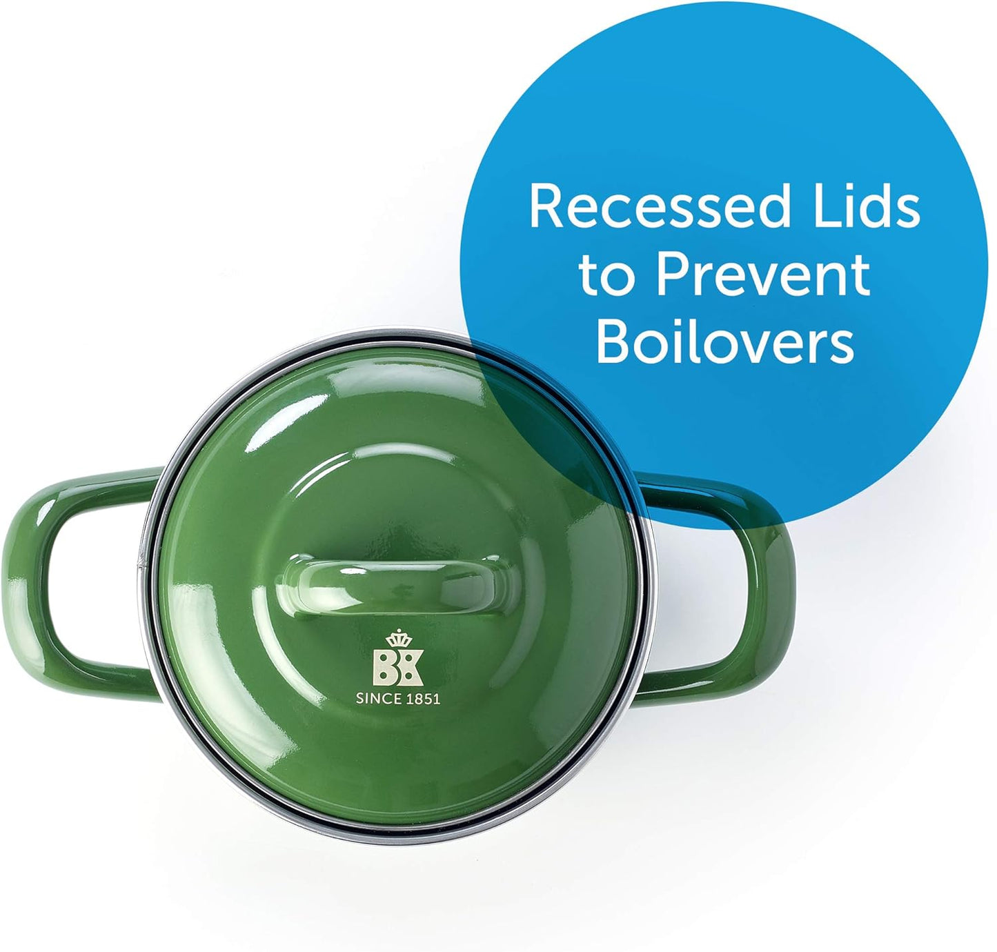 Carbon Steel Mini Dutch Oven, 2-Cup, Green (CC003133-001)
