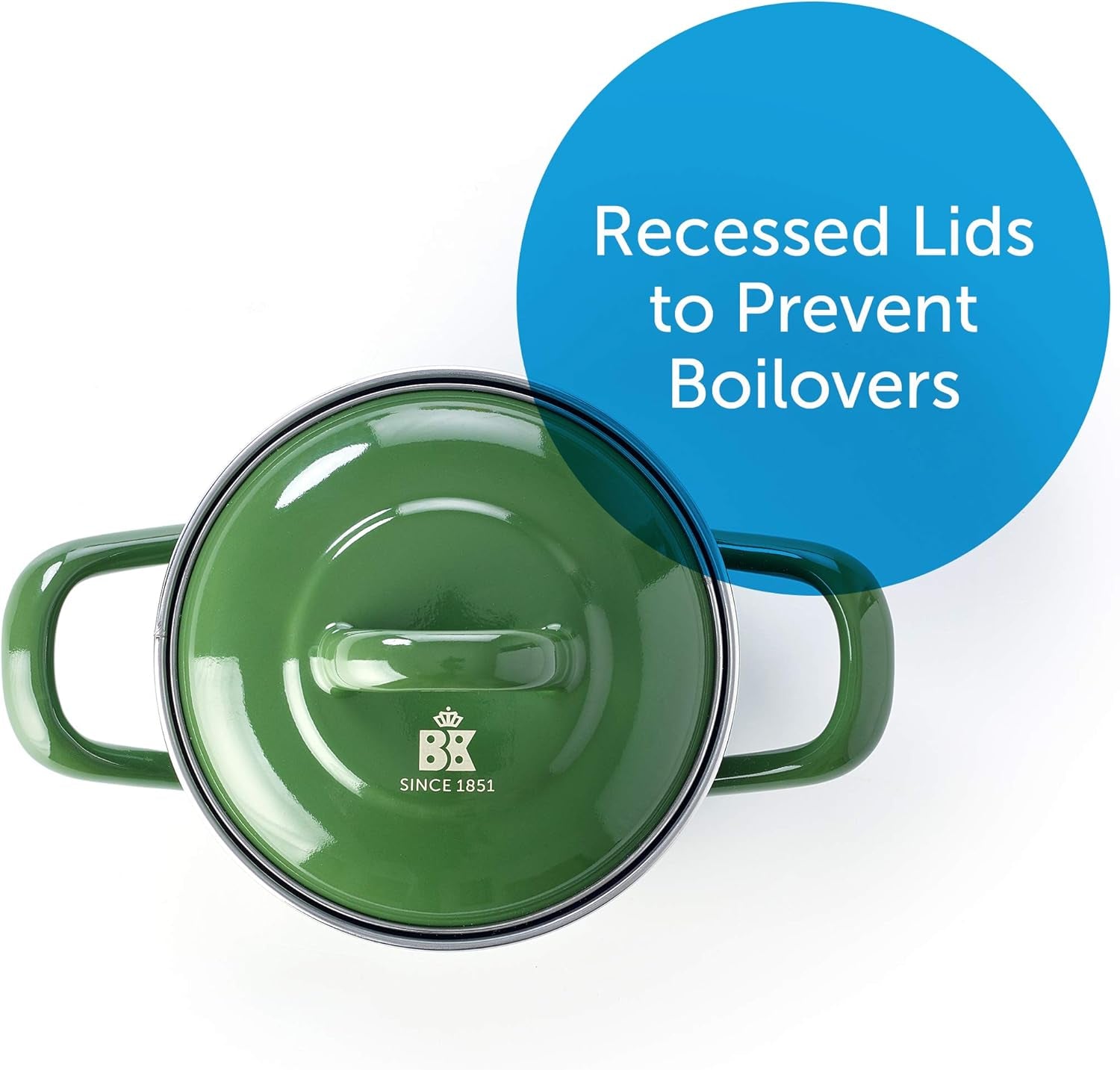 Carbon Steel Mini Dutch Oven, 2-Cup, Green (CC003133-001)
