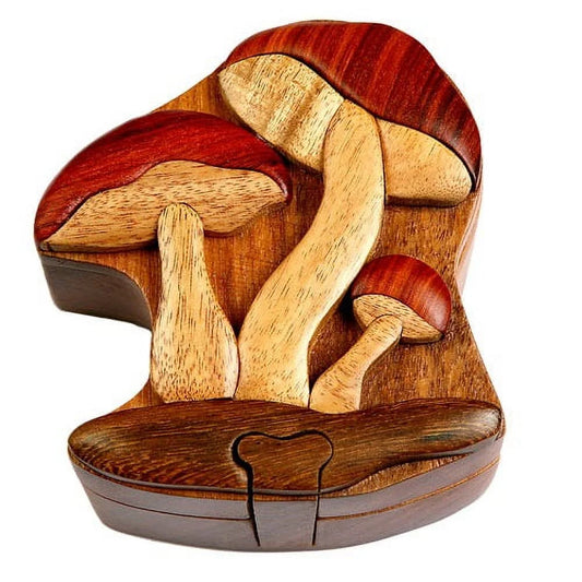 Mushroom - Secret Wooden Puzzle Box