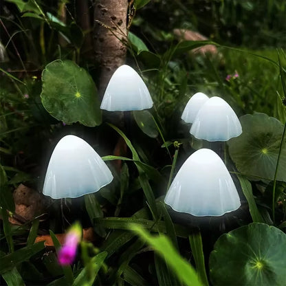 Solar Mushroom String Lights 8 Modes LED Fairy Light Outdoor IP65 Waterproof Lawn Lights Smart Photosensitive Landscape Light