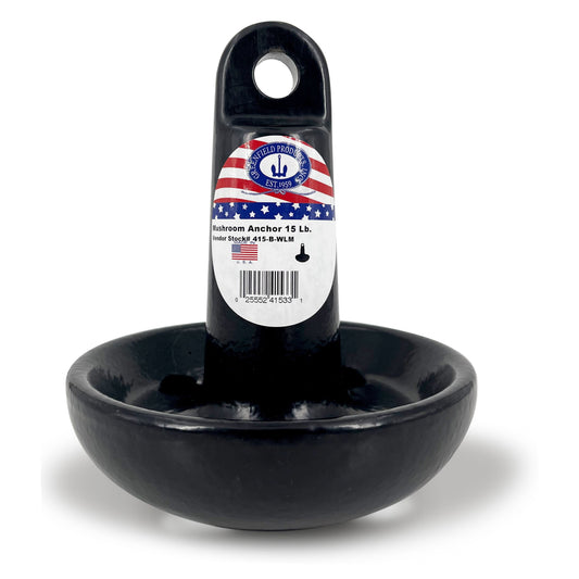 Mushroom Anchor 15 Lb. Cast Iron, Model 415-B-WLM