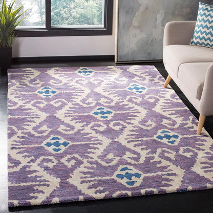 Wyndham Collection Accent Rug - 2'6" X 4', Royal Blue & Ivory, Handmade Modern Wool, Ideal for High Traffic Areas in Entryway, Living Room, Bedroom (WYD323C)