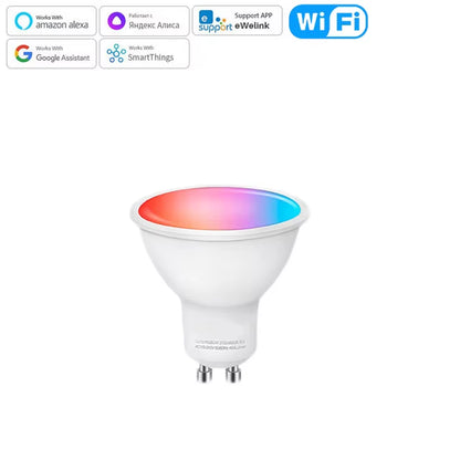 Ewelink GU10 Zigbee LED Bulbs Wifi Smart LED Lamp RGB CW WW LED Light Bulb Works with Alexa Google Yandex Smartthings