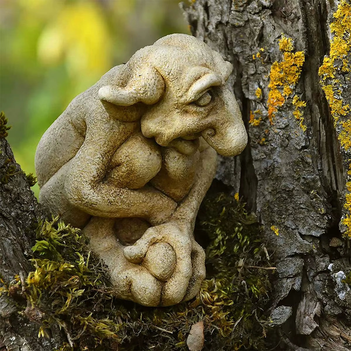 1Pc Gothic Troll Sculpture Cast Stone Gothic Troll Sculpture Stone Statue Statue Garden Ornament