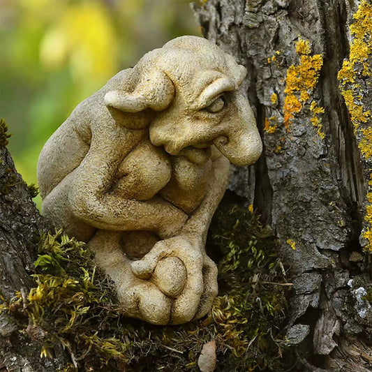 1Pc Gothic Troll Sculpture Cast Stone Gothic Troll Sculpture Stone Statue Statue Garden Ornament