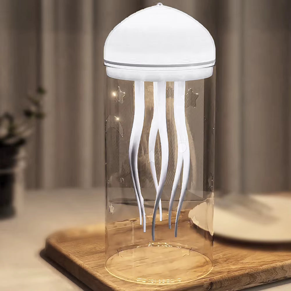 Rotating Jellyfish Night Light Jellyfish Nightlight Type-C Charging Jellyfish Bedside Lamp Creative Sleeping Light for Desktop
