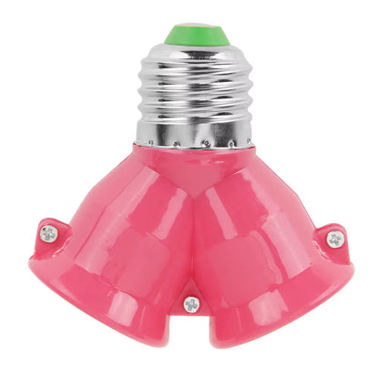 E27 Splitter 2/3/4/5 Heads Lamp Base Adjustable LED Light Bulb Holder Adapter Converter Socket 