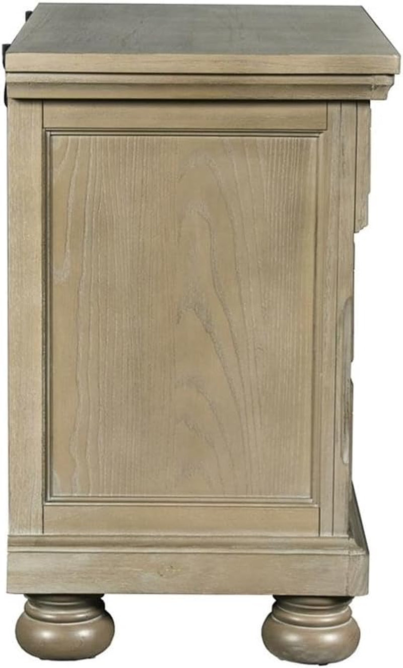 Allegra Nightstand, Pewter